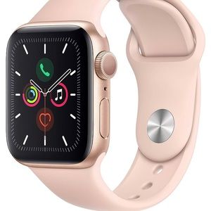 Apple Watch Series 5 (GPS, 40mm) - Gold Aluminum Case with Pink Sport Band